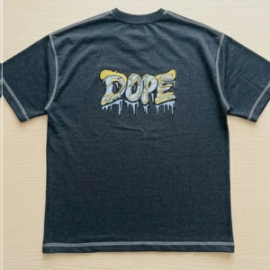 XFORD DOPE Front & Back Printed T-Shirt – Premium Washed Black | Streetwear Edition