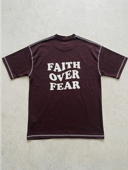 XFORD FAITH Front & Back Printed T-Shirt – Premium Washed Black | Streetwear Edition