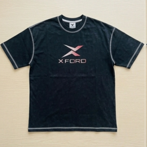 XFORD Front & Back Printed T-Shirt – Premium Washed Black | Streetwear Edition