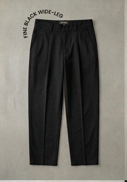 Men’s Single Line Baggy Trouser – Terry Cotton | Relaxed Fit